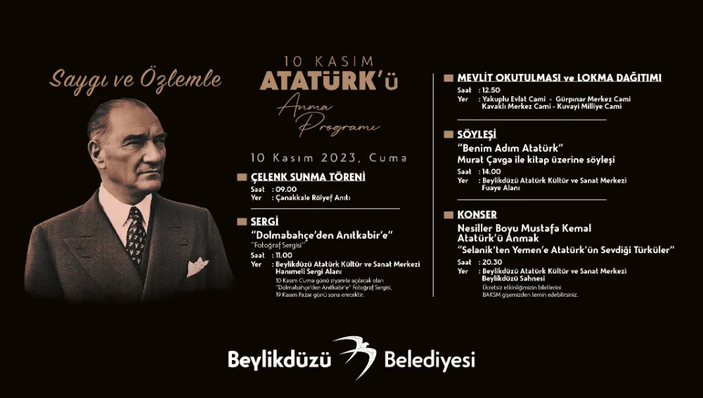 Beylikdüzü Ata’sını Saygı Ve Özlemle Anacak