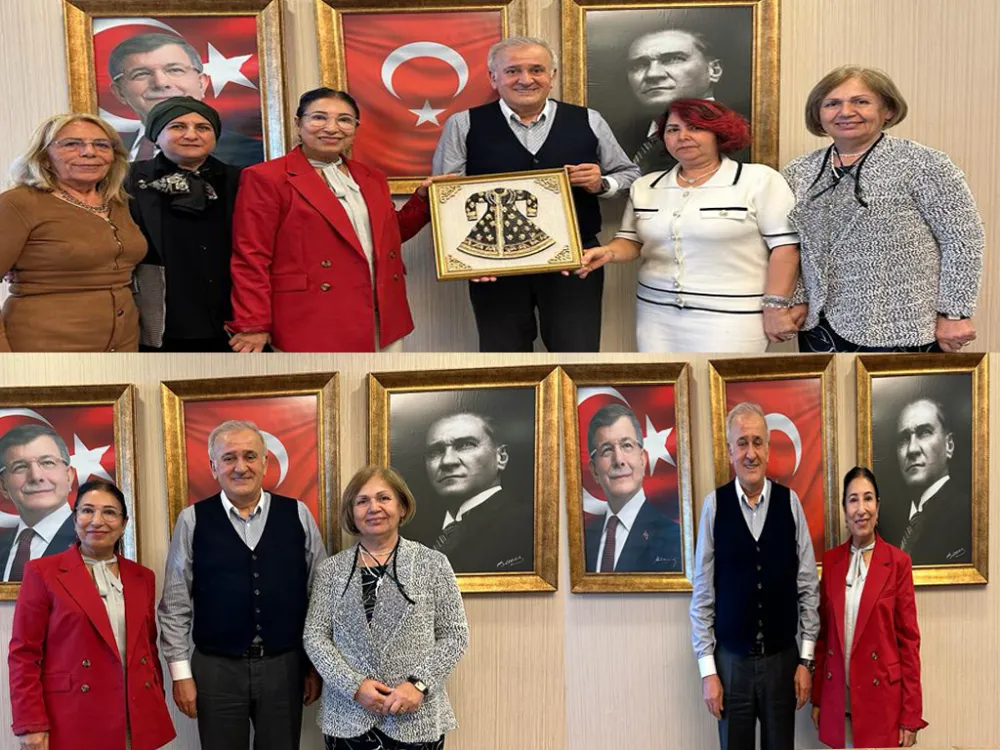 Maltepe Kadın Kolları Başkanı  ve Yönetimle  İl Başkanı Mehmet Kuğu’ya Tebrik Ziyareti 