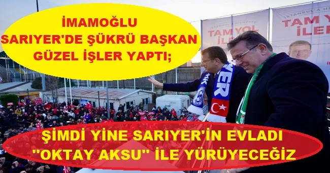 Sarıyer’de Halkla Buluştu