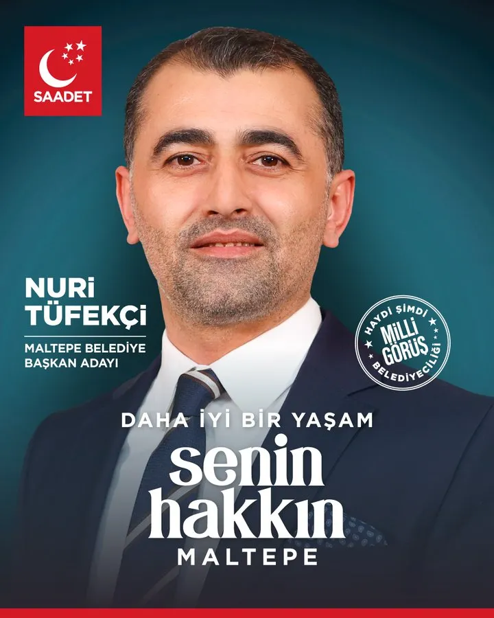 Saadet Partisi Maltepe Belediye Başkan Adayı Nuri Tüfekçi esnaf ziyareti