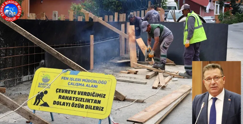 Başkan Mustafa Oktay Aksu,  Sarıyer Kaldırım Ve Sokaklar Yenileniyoruz