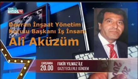  TEMPO TV.  Gazetecilerle Gündem’de Bu Hafta: ALİ AKÜZÜM Konuk Olacak