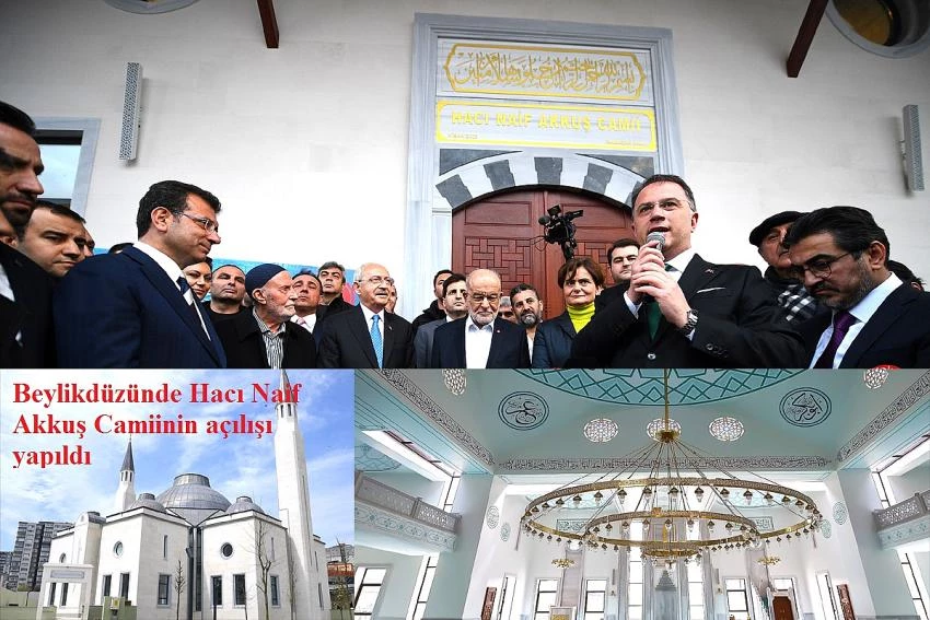Hacı Naif Akkuş Camii Kadir Gecesi’nde İbadete Açıldı