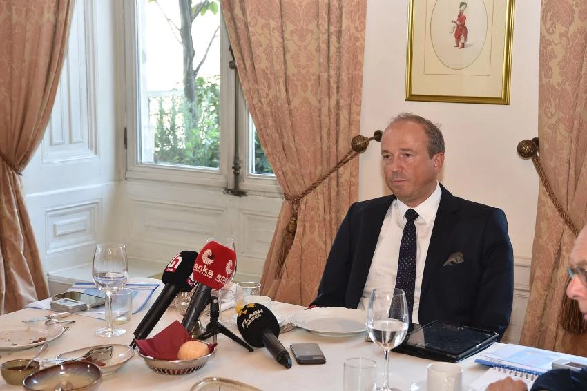 BM’de 3. kez konuşma yapacak olan Hançerli gazetecilerle bir araya geldi.