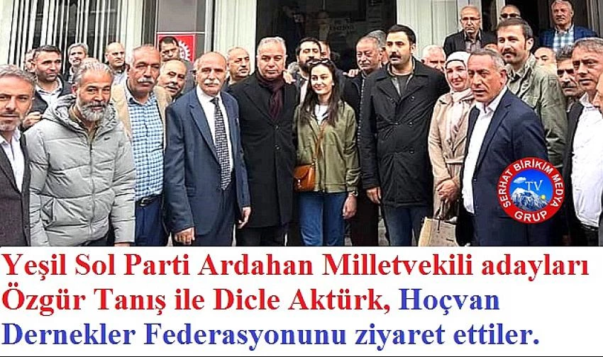 Yeşil Sol Parti Milletvekili Adayları Hoçvan Federasyonunu Ziyaret Etti