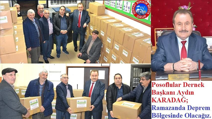 POSOF Derneği, Ramazanda Deprem Bölgesinde Olacak